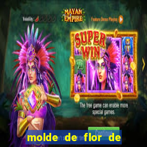 molde de flor de eva grande para imprimir